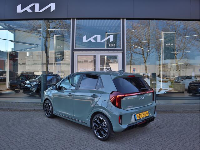 KIA PICANTO 1.0 DPI GT-Line ECC Cr.Control Navi+Camera BT+USB SK-dak Leder 16"LMV Keyless LED Tot 10jr.Garantie