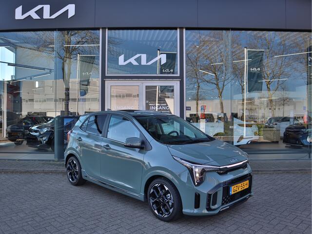 KIA PICANTO 1.0 DPI GT-Line ECC Cr.Control Navi+Camera BT+USB SK-dak Leder 16"LMV Keyless LED Tot 10jr.Garantie