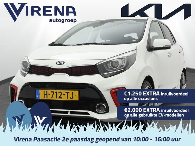 KIA PICANTO 1.0 T-GDI GT-Line 100 PK! - Cruise Control - Stoelverwarming - Climate Control - Navigatie - Apple/Android Carplay - Fabrieksgarantie tot 05-2027