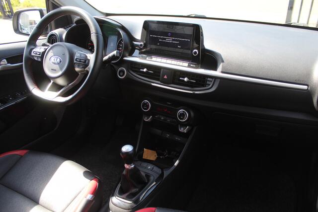 KIA PICANTO 1.0 DPi GT-Line Navigatie/Achteruitrijcamera/Apple carplay/Climate control/Cruise control/Keyless/LED koplampen/DAB/Multifunctioneel stuurwiel/Spraakbediening/15'' Lichtmetalen velgen/Elektrisch inklapbare spiegels.