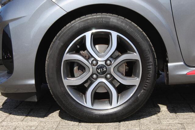 KIA PICANTO 1.0 DPi GT-Line Navigatie/Achteruitrijcamera/Apple carplay/Climate control/Cruise control/Keyless/LED koplampen/DAB/Multifunctioneel stuurwiel/Spraakbediening/15'' Lichtmetalen velgen/Elektrisch inklapbare spiegels.