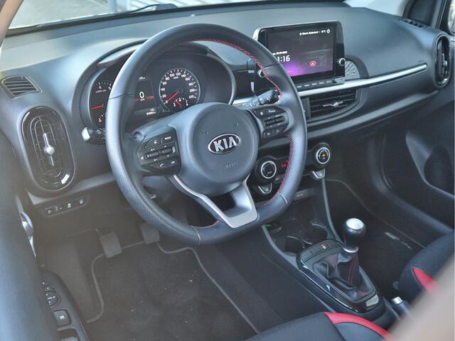 KIA PICANTO 1.0 DPi GT-Line 5-Drs ECC-Airco Cr.Control Navi+Camera BT+USB Leder 15"LMV LED. 10jr. Garantie