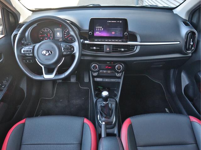KIA PICANTO 1.0 DPi GT-Line 5-Drs ECC-Airco Cr.Control Navi+Camera BT+USB Leder 15"LMV LED. 10jr. Garantie