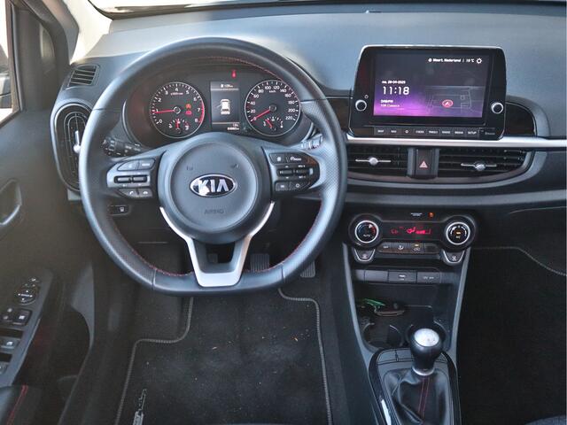 KIA PICANTO 1.0 DPi GT-Line 5-Drs ECC-Airco Cr.Control Navi+Camera BT+USB Leder 15"LMV LED. 10jr. Garantie