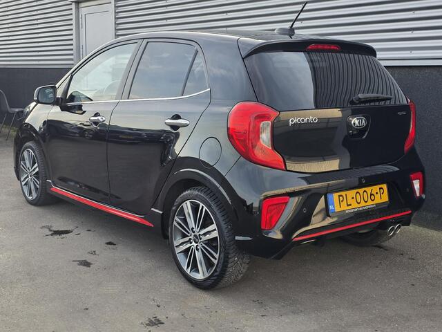 KIA PICANTO 1.2 CVVT GT-Line 4- Cilinder! Navigatie, Lederen bekleding, Stoel- & Stuurwiel verwarmd, Nieuw geleverd, NL-auto + historie, Smart Key, Privacy glass