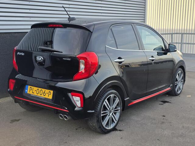 KIA PICANTO 1.2 CVVT GT-Line 4- Cilinder! Navigatie, Lederen bekleding, Stoel- & Stuurwiel verwarmd, Nieuw geleverd, NL-auto + historie, Smart Key, Privacy glass
