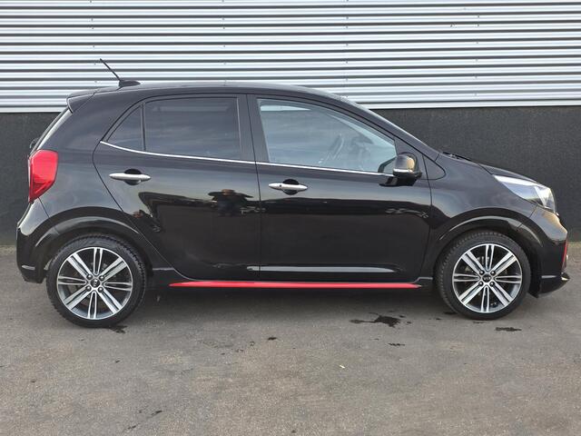 KIA PICANTO 1.2 CVVT GT-Line 4- Cilinder! Navigatie, Lederen bekleding, Stoel- & Stuurwiel verwarmd, Nieuw geleverd, NL-auto + historie, Smart Key, Privacy glass