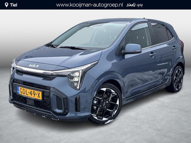 KIA PICANTO 1.0 DPI GT-Line Unieke auto! Schuif/kanteldak, Lederen bekleding, Dodehoekdetectie, Stoel- & Stuurwiel verwarmd, LMV, 1e eign.