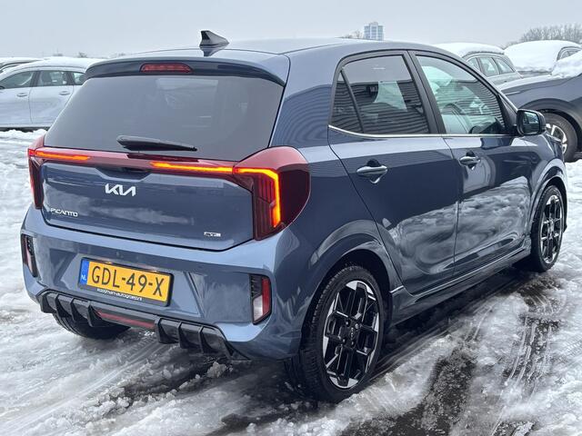 KIA PICANTO 1.0 DPI GT-Line Unieke auto! Schuif/kanteldak, Lederen bekleding, Dodehoekdetectie, Stoel- & Stuurwiel verwarmd, LMV, 1e eign.