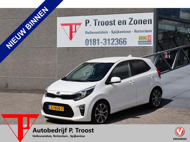 KIA PICANTO 1.0 CVVT Design Edition Achteruitrijcamera/Cruise control/Climate control/Lederen bekleding/Navigatie/Elektrisch inklapbare spiegels/Licht metalen velgen/Led dagrijverlichting
