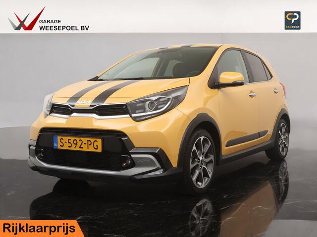 KIA PICANTO 1.0 T-GDi 100PK X-Line - Striping - Navigatie - Camera - Lederen bekleding - 16 inch LM velgen - LED koplampen - Fabrieksgarantie tot 04-2030