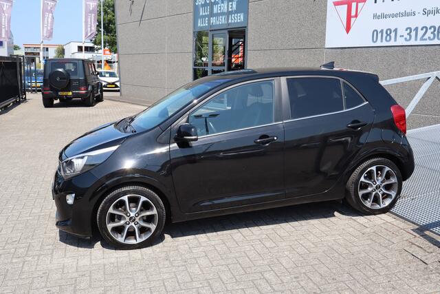 KIA PICANTO 1.0 CVVT Design Edition Achteruitrijcamera/Cruise control/Climate control/Lederen bekleding/Navigatie/Elektrisch inklapbare spiegels/Licht metalen velgen/Led dagrijverlichting