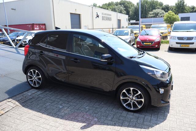 KIA PICANTO 1.0 CVVT Design Edition Achteruitrijcamera/Cruise control/Climate control/Lederen bekleding/Navigatie/Elektrisch inklapbare spiegels/Licht metalen velgen/Led dagrijverlichting