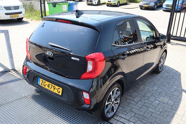 KIA PICANTO 1.0 CVVT Design Edition Achteruitrijcamera/Cruise control/Climate control/Lederen bekleding/Navigatie/Elektrisch inklapbare spiegels/Licht metalen velgen/Led dagrijverlichting