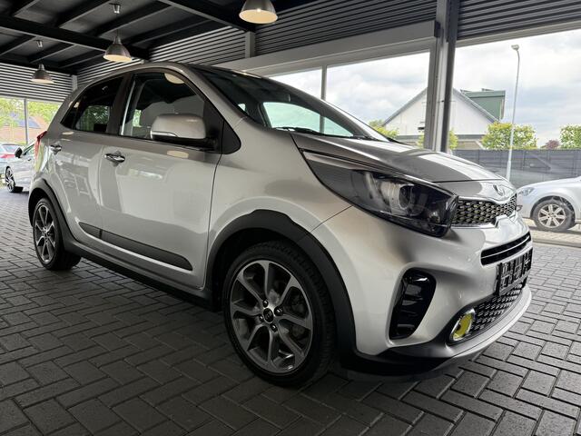 KIA PICANTO 1.2 X-Line / Sparkling Silver / Navi / Apple Car Play / Leder / electr. spiegels en ramen