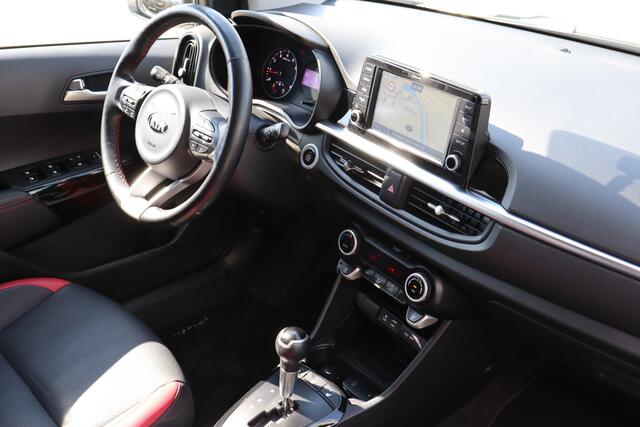 KIA PICANTO 1.2 CVVT GT Line Automaat! Dealer onderhouden/Stoelverwarming/Stuurverwarming/Achteruitrijcamera/Apple carplay/Keyless/Parkeersensoren/Cruise control/Climate control/Navigatie/Bluetooth/Licht metalen velgen