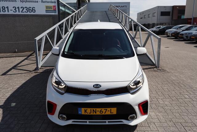 KIA PICANTO 1.2 CVVT GT Line Automaat! Dealer onderhouden/Stoelverwarming/Stuurverwarming/Achteruitrijcamera/Apple carplay/Keyless/Parkeersensoren/Cruise control/Climate control/Navigatie/Bluetooth/Licht metalen velgen