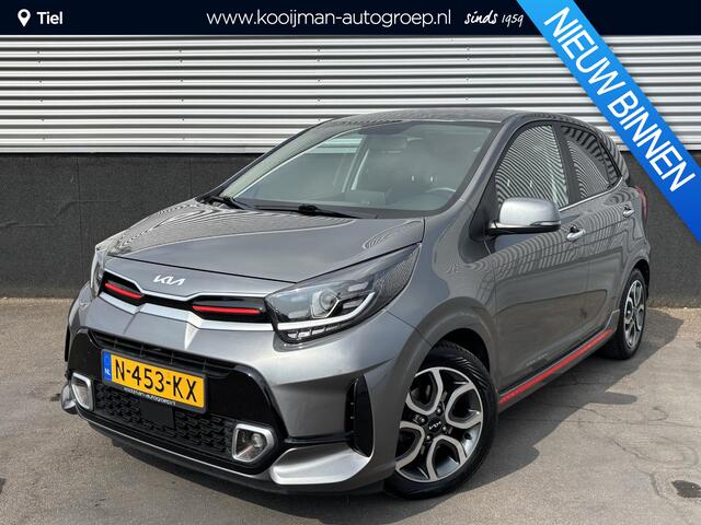 KIA PICANTO 1.0 DPi GT-Line fietsendragerbeugel/ trekhaak, Leder, Navigatie, Climate control, Cruise control, Smart Key, Lichtmetalen velgen, Achteruitrijcamera + parkeersensoren, 1e eigenaar, Nieuw geleverd en dealeronderhouden