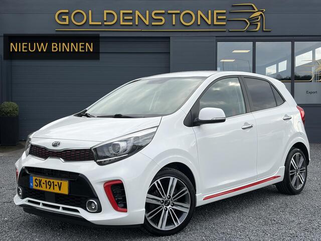 KIA PICANTO 1.0 T-GDI GT-Line 102pk l Draadloze telefoonlader l Carplay l 2e Eigenaar l Keyless l Camera l Stoelverw-Stuurverw l Leder l Navi l Airco l Cruise l Lm velgen l Pdc l N.A.P l Net beurt gehad l Apk tot 09-2027