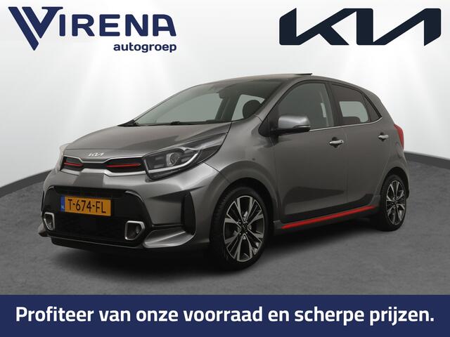 KIA PICANTO 1.0 T-GDi GT-Line 5p Schuif/Kanteldak - Climate Control - Apple Carplay / Android Auto - Lederen bekleding - Fabrieksgarantie tot 06-2030