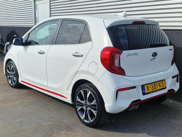KIA PICANTO 1.0 T-GDi GT-Line 5p 100PK! Schuif/kanteldak, 1e eign. Nieuw geleverd en dealeronderhouden, Leder, Stoel- & stuurwiel verwarmd, Climate control, Cruise control, Navigatie, Achteruitrijcamera,