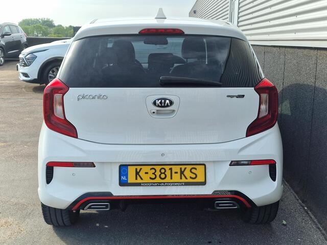 KIA PICANTO 1.0 T-GDi GT-Line 5p 100PK! Schuif/kanteldak, 1e eign. Nieuw geleverd en dealeronderhouden, Leder, Stoel- & stuurwiel verwarmd, Climate control, Cruise control, Navigatie, Achteruitrijcamera,