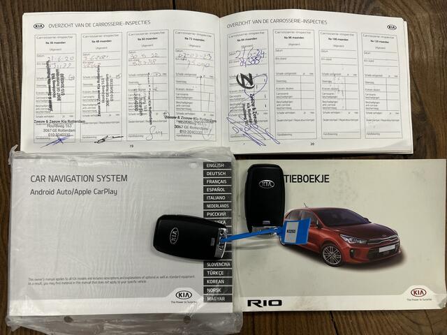 KIA RIO 1.0 TGDI ExecutiveLine | Stoel+Stuurverwarming | Cruise control | Apple carplay | Navigatie | Lederen bekleding | Lane assist | Parkeersensoren | Elek. inklapbare spiegels