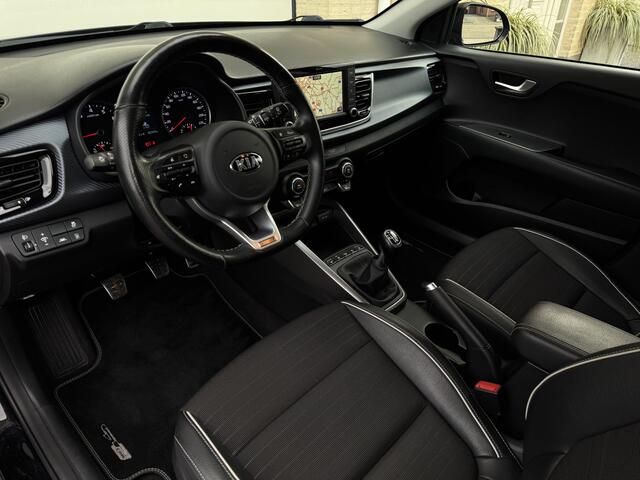 KIA RIO 1.0 T-GDI 100pk GT-Line Navi Leder Carplay Camera Keyless Stuur en StoelVerwaming DAB Clima 17" Pdc Trekhaak GT