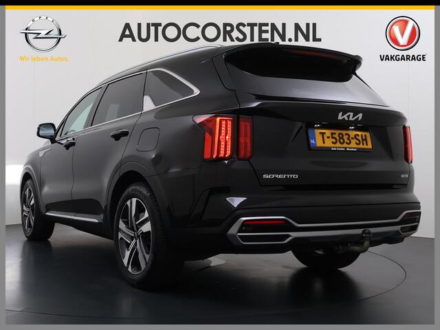 KIA SORENTO 1.6T-GDI 265PK 4WD Plugin Hybrid DynamicPlusLine 7-Persoons Panoramadak Leder Trekhaak Adap.Cruise Bose® Stoel+Stuur+Achterbankverwarming Navi Camera Ecc Apple Carplay Android Auto DAB Lmv Privacy Glas Led Elek.Stoelen Elek.Achterklep Fabrieksgarantie tot