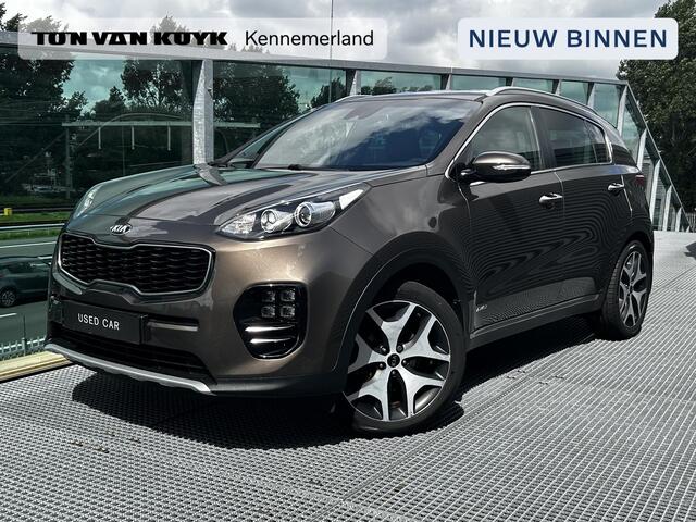 KIA SPORTAGE 1.6 T-GDI 4WD GT-Line First Edition 1e eigenaar Automaat, Lederen bekleding, cruise control, Climate Control verwarmde voorstoelen, Extra getint glas, Trekhaak, Keyless 19 inch velgen. volledig Kia dealer onderhouden