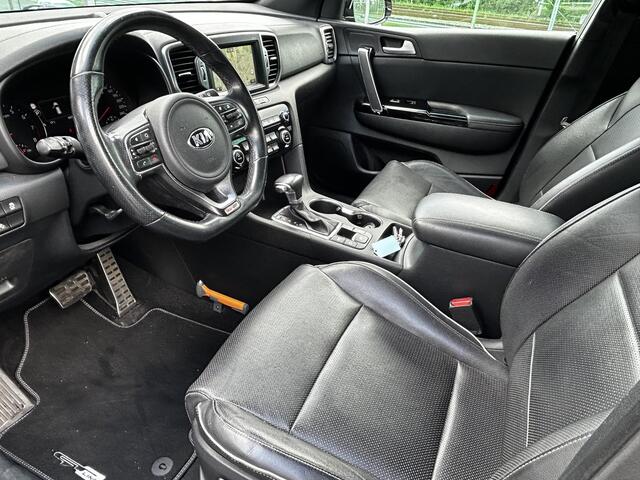 KIA SPORTAGE 1.6 T-GDI 4WD GT-Line First Edition 1e eigenaar Automaat, Lederen bekleding, cruise control, Climate Control verwarmde voorstoelen, Extra getint glas, Trekhaak, Keyless 19 inch velgen. volledig Kia dealer onderhouden