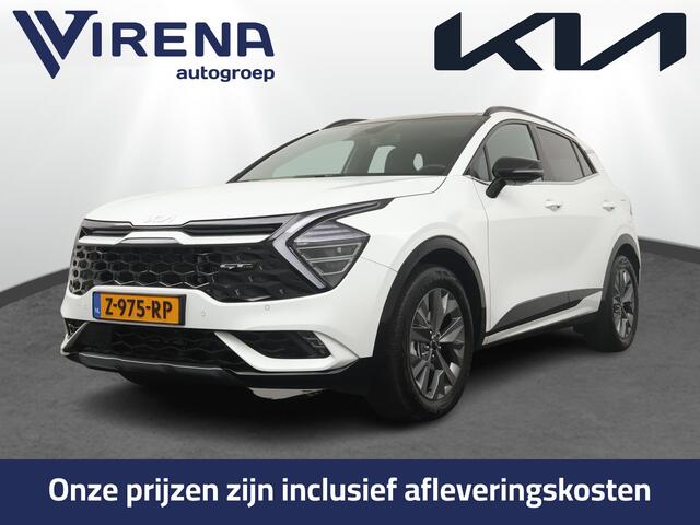 KIA SPORTAGE 1.6 T-GDi Hybrid GT-Line Apple Carplay/Android Auto - Cruise Control - Dodehoekdetectie - Navigatie - Panoram Dak - Stuur/Stoel Verwarming Fabrieksgarantie tot 06-2031
