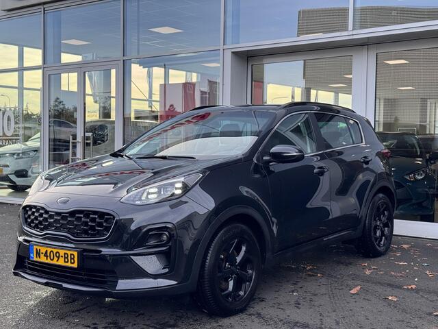 KIA SPORTAGE 1.6 T-GDI Black Edition Schuif-/kanteldak | Trekhaak | zwart lederen bekleding | Stoelverwarmimg voor | Navigatie | Achteruitrijcamera | Cruise control |