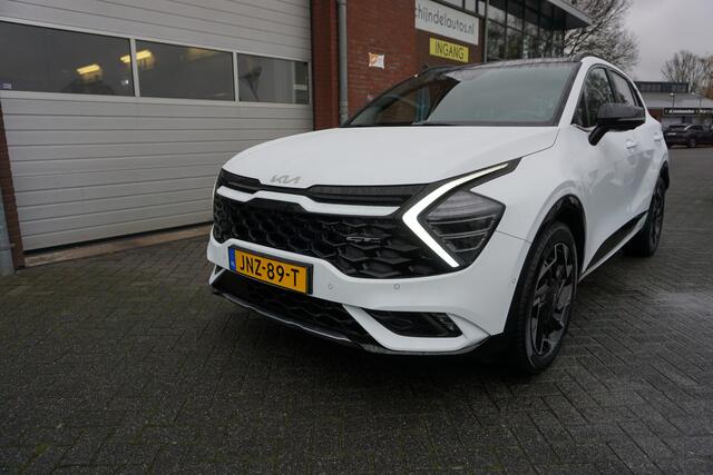 KIA SPORTAGE 1.6 T-GDI PLUG IN HYBRID AWD GT-LINE KEURIGE NETTE STAAT PANORAMADAK STOELKOELING+VERWARMING 360CAMERA STUURVERWARMING 19INCH FULL LED LEDER/ALCANTARA ANDROID/APPLECARPLAY NAVI ELECTR.STOELEN+MEMORY ADAPTIEVE CRUISE ENZ...