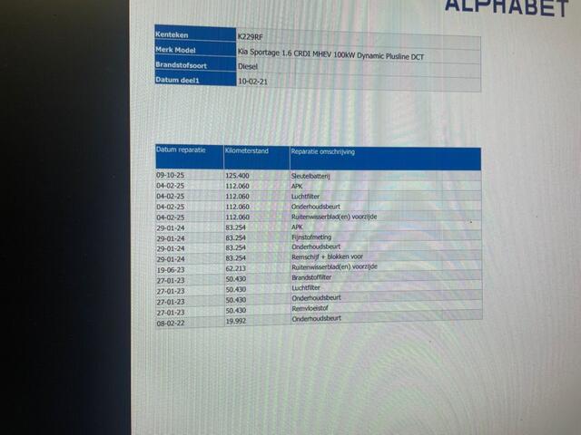 KIA SPORTAGE 1.6 CRDi MHEV DynamicPlusLine Automaat - Carplay, Panorama, Half Leer, Camera, Stoelverw.