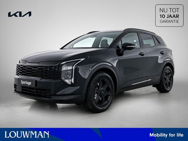 KIA SPORTAGE 1.6 T-GDi Hybrid Black Edition Advanced Stoelverwarming | Stuurverwarming | Climate control | Apple Car Play **VOORRAAD**