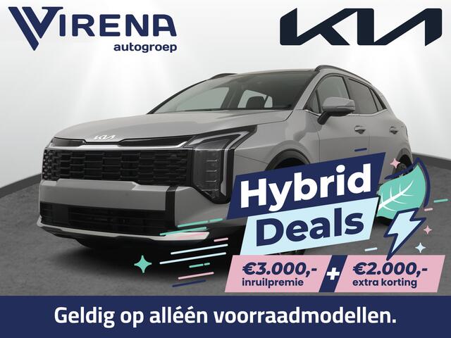 KIA SPORTAGE 1.6 T-GDi Hybrid DynamicPlusLine - Prijs incl. Hybrid Deals - Schuif-/Kanteldak - Stoel-/Stuurverwarming - Climate Control - Elektrische achterklep - Fabrieksgarantie t/m 2033