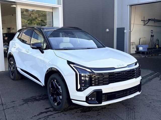 KIA SPORTAGE 1.6 T-GDi Hybrid GT-PlusLine Rijklaarprijs incl. 4000 euro inruilvoordeel | Two-Tone | Stoel/stuurverwarming | Stoelventilatie | Elektrische stoelen met geheugenfunctie | Schuif/kanteldak | HUD