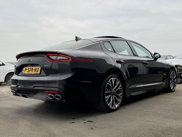 KIA Stinger 3.3 V6 T-GDI AWD GT 370 PK, Schuif/kanteldak, Lederen bekleding, 360" Camera, BTW-auto, Onderhoudshistorie! Stoelkoeling & Verwarming, Stuurwiel verwarmd, Dodehoekdetectie