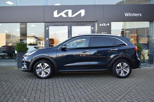 KIA e-Niro DynamicPlusLine 64kWh 3-Fase ECC Cr.Control-Adapt. 10"Navi+Camera BT+USB Stoel+Stuurverw. SK-dak PrivacyGlas PDC Tot 10jr. Kia-Garantie