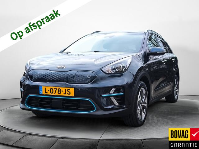 KIA e-Niro DynamicLine 39 kWh (136 PK) (Subsidie Mogelijk) 1e-Eig. Dealer-Onderh. BOVAG-Garantie. NL-Auto. Half-Leer, Navigatie/Apple-CArplay/Android-Auto, Adaptive-Cruisecontrol, Keyless-Entry/Start, Parkeersensoren, Achteruitrijcamera, DAB, Licht-Zicht-Pakket, Lm-