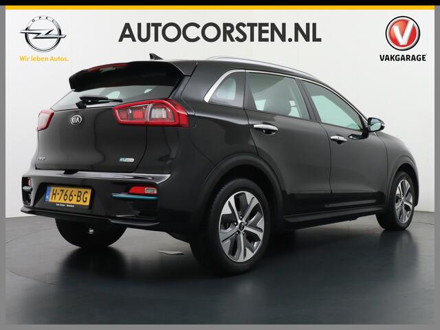KIA e-Niro 64kWh 204PK Apple Carplay Android Auto Navi Ecc 1/2 Leder Camera Adaptieve Cruise Control Pdc Stoel Verwarming Keyless Led Stuur Verwarming Dodehoek assistent Regen-Lichtsensor Bluetooth Lmv 17" Krachtige en zuinige aandrijflijn met grote accu! ¤45.000 Ni