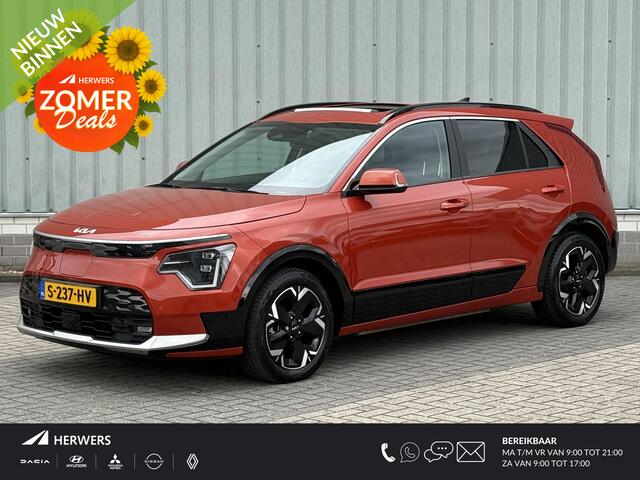 KIA e-Niro EV DynamicPlusLine 64.8 kWh / 1e Eigenaar / Dealer Onderhouden / Fabrieksgarantie t/m 03-02-2031 / Stoel & Stuurverwarming / Elektrische Achterklep / Adaptieve Cruise Control / Schuif- & Kanteldak / Navigatie / Origineel Nederlands / Achteruitrijcamera / 
