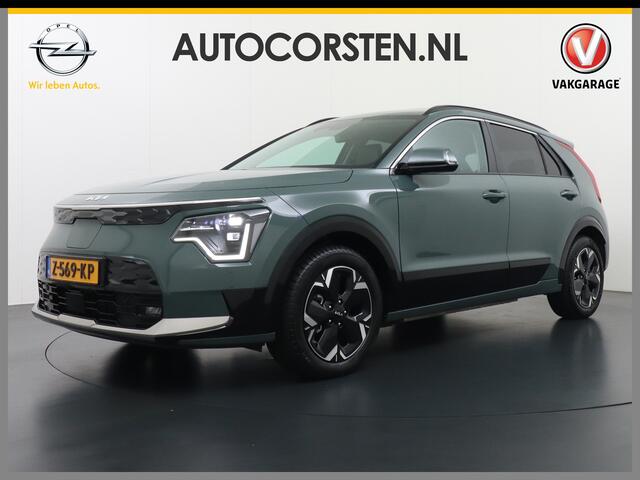 KIA e-Niro EV 64,8 kWh 218 pk Full-Options Executive Leer+Elektr.+Geheug. Adap.Cruise Schuif/Kanteldak HUD Camera Apple Carplay Android Auto Harman&Kardon®-Audio Navi 3d-Digi-Dash.Ecc Pdc Stoelverwarming/ventilatie/koeling Stuur+Achterbankverwarming 3 fase 11kw thui