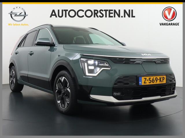KIA e-Niro EV 64,8 kWh 218 pk Full-Options Executive Leer+Elektr.+Geheug. Adap.Cruise Schuif/Kanteldak HUD Camera Apple Carplay Android Auto Harman&Kardon®-Audio Navi 3d-Digi-Dash.Ecc Pdc Stoelverwarming/ventilatie/koeling Stuur+Achterbankverwarming 3 fase 11kw thui