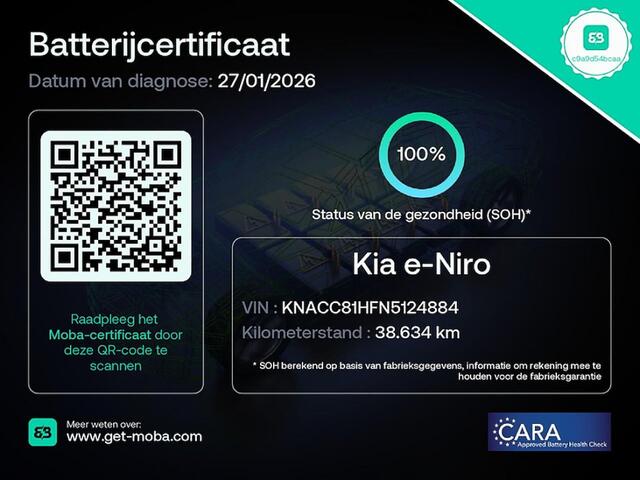 KIA e-Niro DynamicLine 39 kWh *SOH 100%* ? 1e Eigenaar