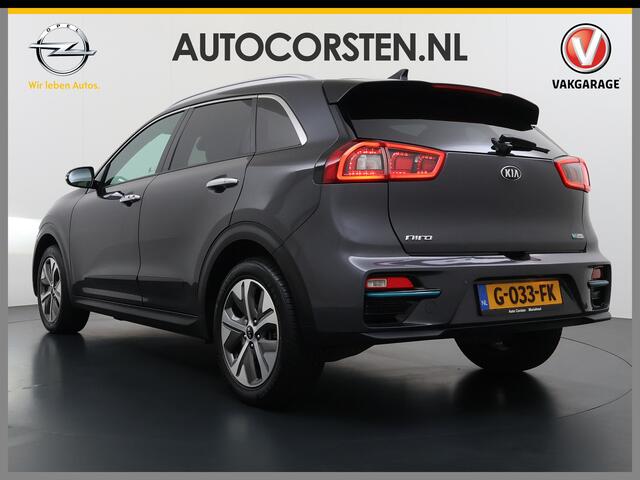 KIA e-Niro ExecutiveLine 64kWh SOH 100% Leder Warmtepomp Elek.Stoel+Memory JBL®-Audio Pdc Navi Ecc Camera Apple Carplay Android Auto Stoelverwarming+Koeling Stuurverwarming Lmv Privacy Glas DAB Vess Lane Assist Blind Spot Origineel Nederlandse Auto Dealeronderhouden