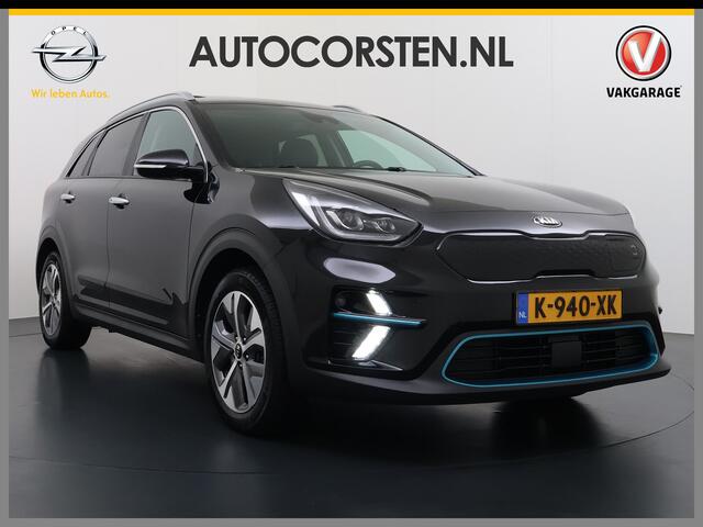 KIA e-Niro ExecutiveLine 64kWh 3-Fase SOH 100% Schuif-Kanteldak Leder Warmtepomp Elek.Stoel+Memory JBL®-Audio Pdc Navi Ecc Camera Apple Carplay Android Auto Stoelverwarming+Koeling Stuurverwarming Lmv Privacy Glas DAB Vess Lane Assist Blind Spot 1E Eigenaar Dealeron