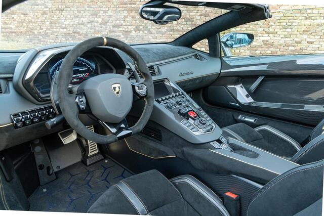 Lamborghini AVENTADOR SVJ Roadster "Ad Personam" Exclusive: from the first owner and delivery mileage, SVJ - also known as "SuperVeloce Jota" (track and performance superiority), Executed in Nero Alecta over Nero Cosmus, "Ad Personam" - Not the standard Aventador SVJ, German