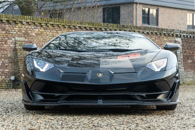 Lamborghini AVENTADOR SVJ Roadster "Ad Personam" Exclusive: from the first owner and delivery mileage, SVJ - also known as "SuperVeloce Jota" (track and performance superiority), Executed in Nero Alecta over Nero Cosmus, "Ad Personam" - Not the standard Aventador SVJ, German